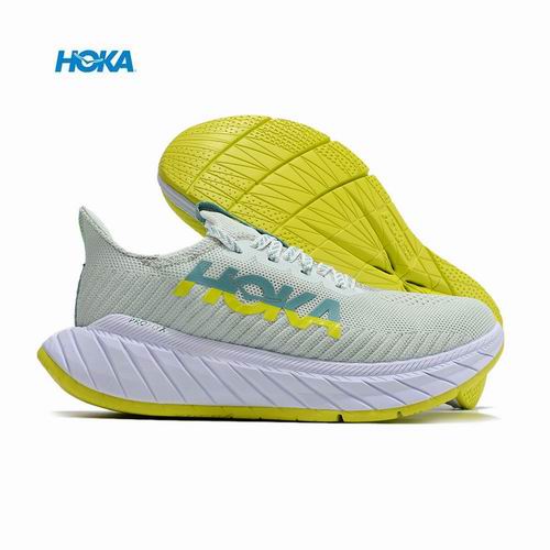 Cheap Hoka Carbon X 3 Men Women Running Shoes Green -05